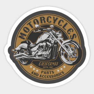 California Motorcycles Parts & Accessories Sticker